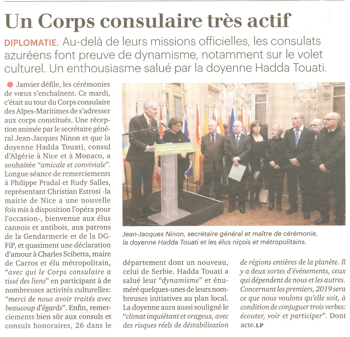La Tribune Côte d'Azur, 25-1-2019